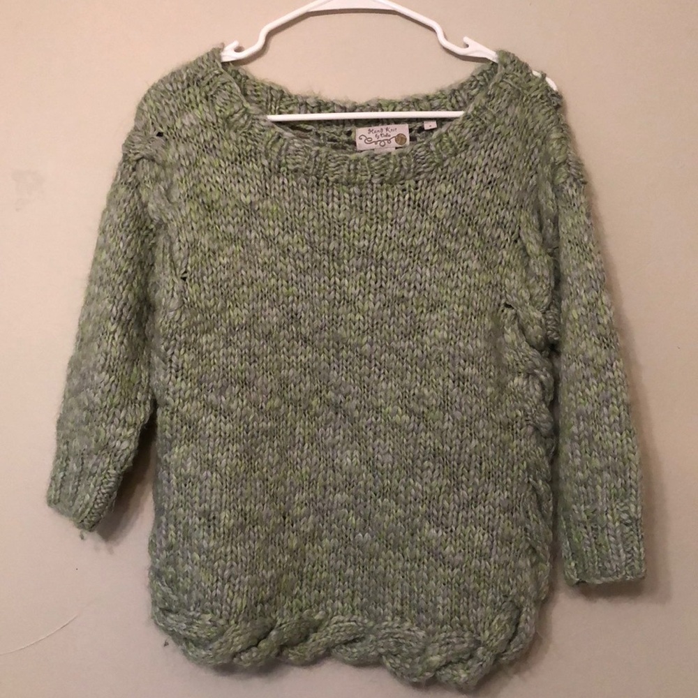 Anthropologie hand knit sweater